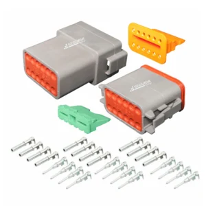 Conector Deustch 12 pines hembra y macho automotriz serie DT06-12S y DT04-12P Lima Peru