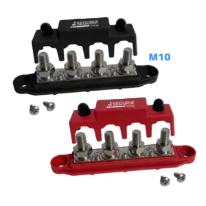 Busbar 250A 4P positivo y negativo M10 con 4 postes para bateria 12V embarcaciones solar automotriz Peru