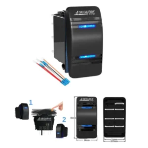 Interruptor basculante 3 posiciones 7 pines MOM-ON-OFF-ON-MOM 12V 24V 20A para auto embarcacion winche Peru