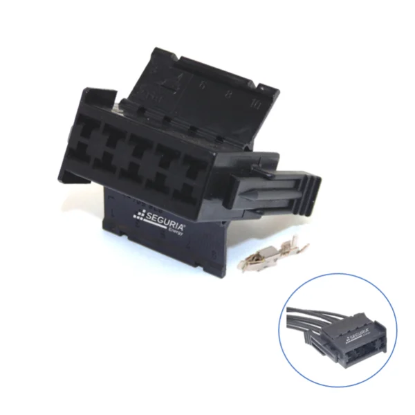 Conector 10P Hembra SE201010 negro automotriz conector timer 10 pines para arnes de 10 cables