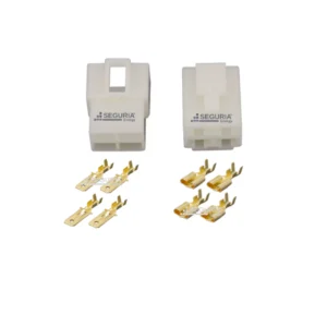 Conector 4 Pines SE24026 automotriz hembra y macho 6.3mm pareja para cable de 4 vias repuesto