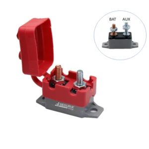Circuit breaker 40A con funda automotriz protector de sobrecarga 40AMP 125-250vac 50vdc de perno ajustable Snergy