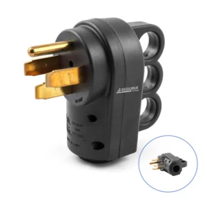 Enchufe NEMA 14-50P de 50A 125-250V macho para generador monofasico 220VAC 3P + Tierra