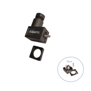 Conector valvula DIN 43650C Snergy 3P+T 250VAC 6A color negro PG07 para bobina solenoide