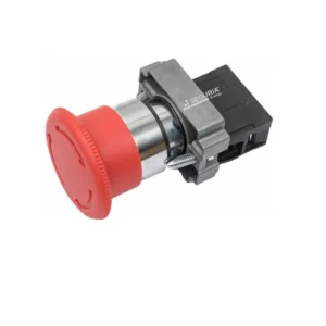 Botón pulsador emergencia 22mm tipo hongo 1NC 250V cabeza 44mm Snergy Peru