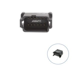 Conector Automotriz 12P Macho ECU negro PCB 12 Vías SE201013 Snergy