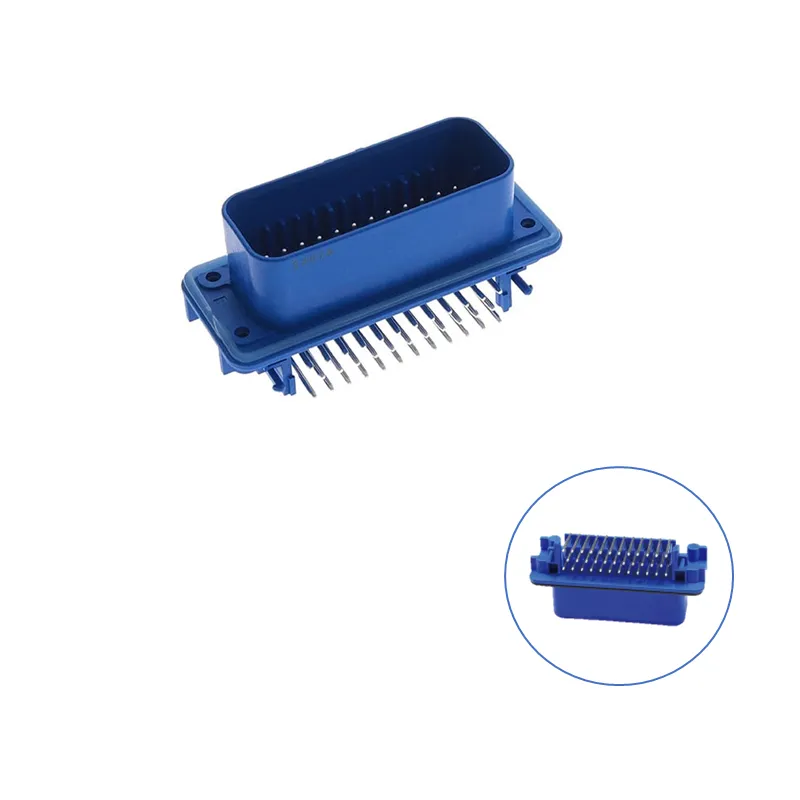 Conector Automotriz 35P Macho ECU azul PCB 35 Vías SE201014 Snergy