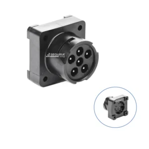 Conector Automotriz 6P Macho PCB Circular Negro 6 Vías SE201020 Snergy