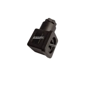 Conector de valvula DIN 43650A 3P+E 250V hembra tipo A 18mm negro Snergy