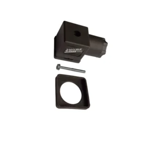 Conector para valvula DIN A 43650 2P+E hembra tipo a 18mm 250V negro Snergy