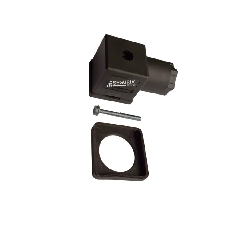 Conector para valvula DIN A 43650 2P+E hembra tipo a 18mm 250V negro Snergy